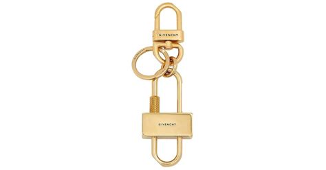 givenchy ketting|GIVENCHY padlock keyring in metal in .